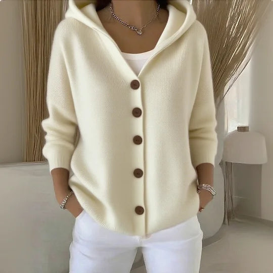 Julieta | Cárdigan con Capucha Elegante