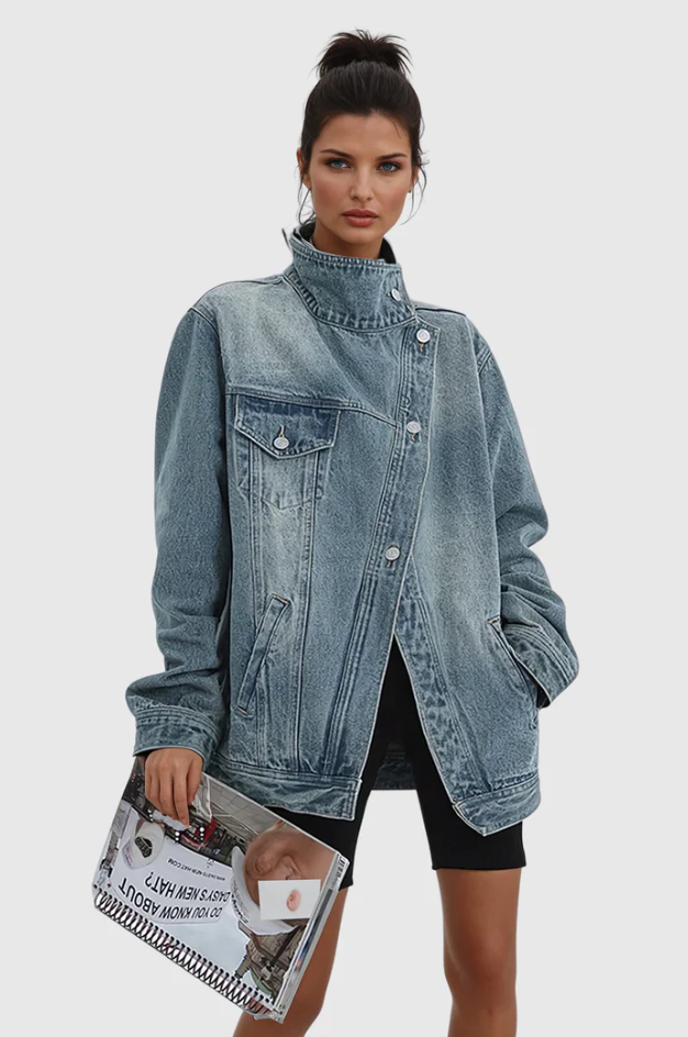 Adriana | Chaqueta de mezclilla femenina moderna