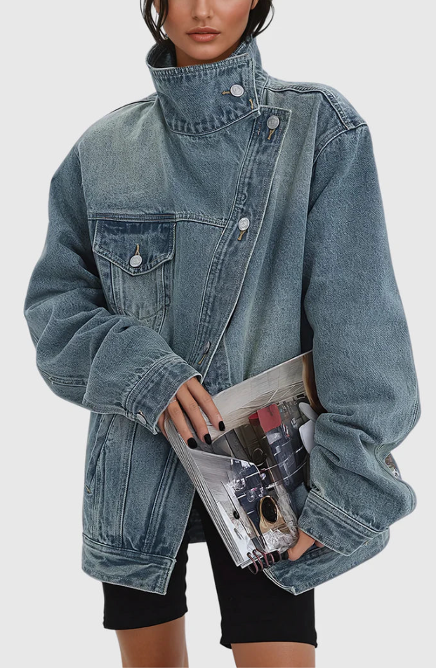 Adriana | Chaqueta de mezclilla femenina moderna